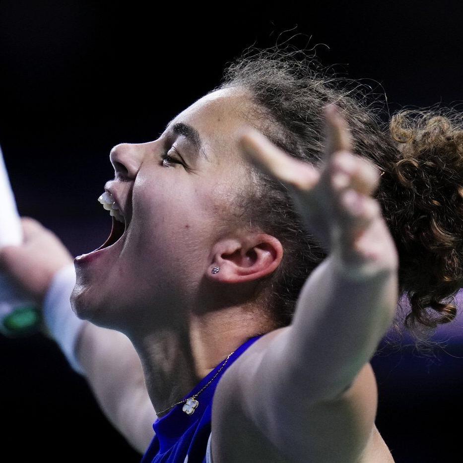 Jasmine Paolini and Italy beat Slovakia to win the Billie Jean King Cup